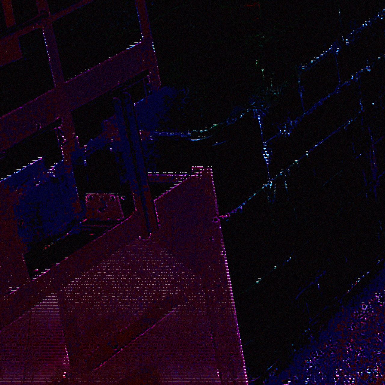 Cover for the release "sonocculto 2", by reae. Darkened picture of a water lock in Dunkerque.